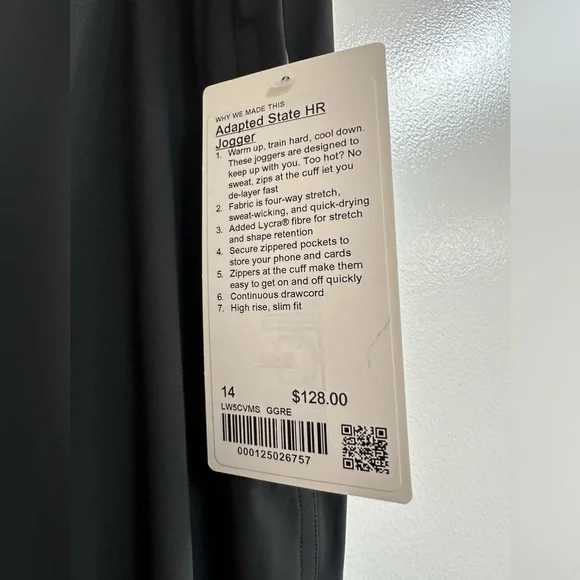 LuluLemon Adapted State High-Rise Jogger in Black - Picture 6 of 8